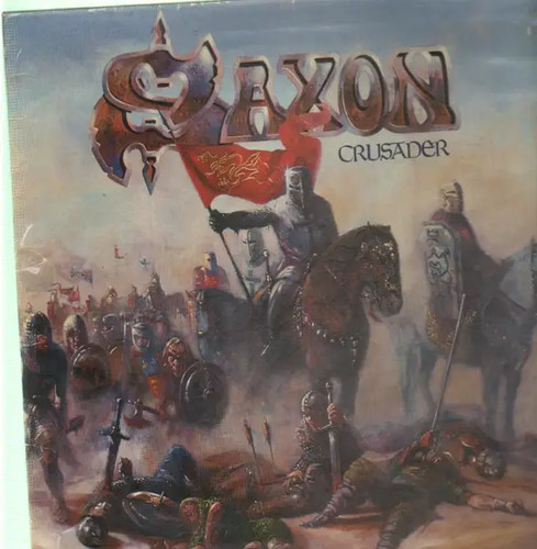 Saxon crusader gatefold near - saxon,