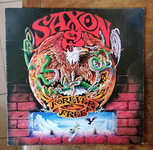 Cover vinile saxon forever - no,